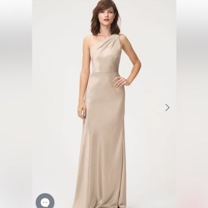 Jenny Yoo Lena Dress in Champagne.